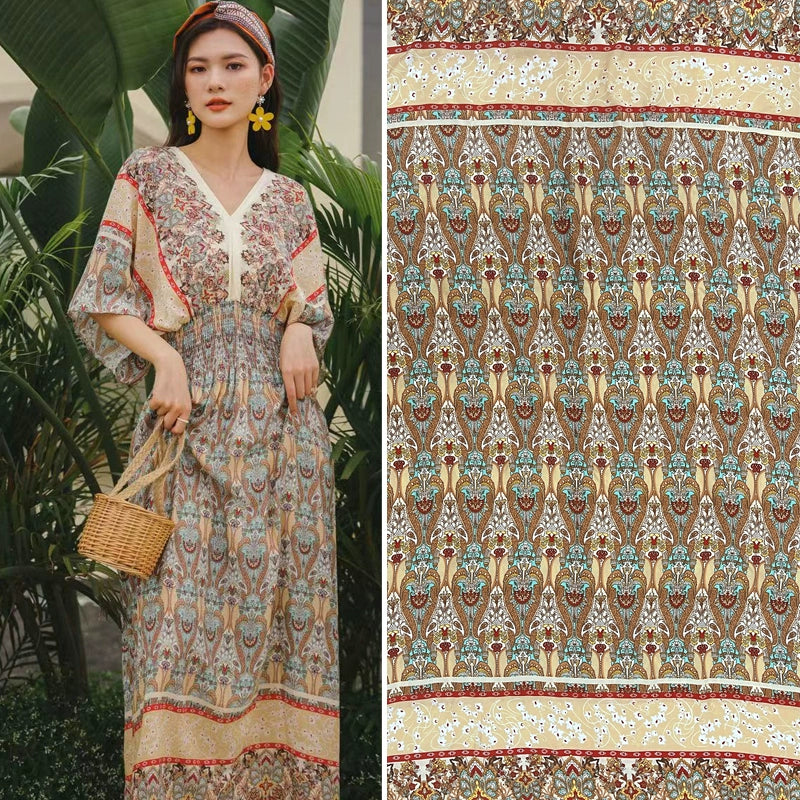 Silk Synthetic Cotton Rayon Cloth Mulberry Summer Loungewear Pajamas Dress