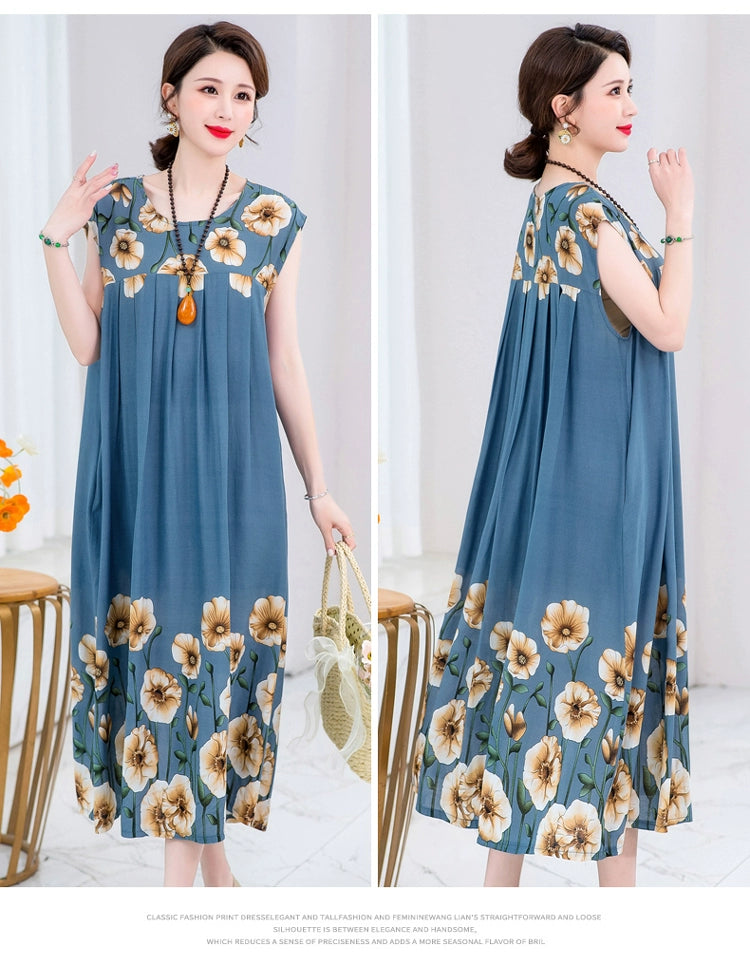 Summer Pure Cotton Stylish Extra Large Size 110.00kg Dress or Sleepwear