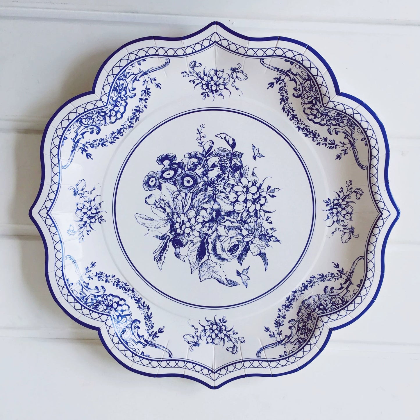 Blue and White Porcelain Series Disposable Paper Plate Chinese Style
