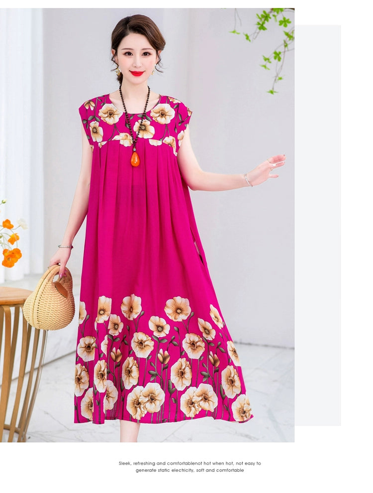 Summer Pure Cotton Stylish Extra Large Size 110.00kg Dress or Sleepwear