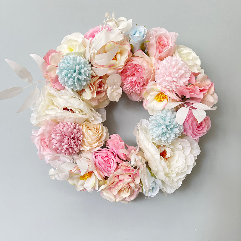 30cm Artificial Floral Car Wedding Wreath Decoration