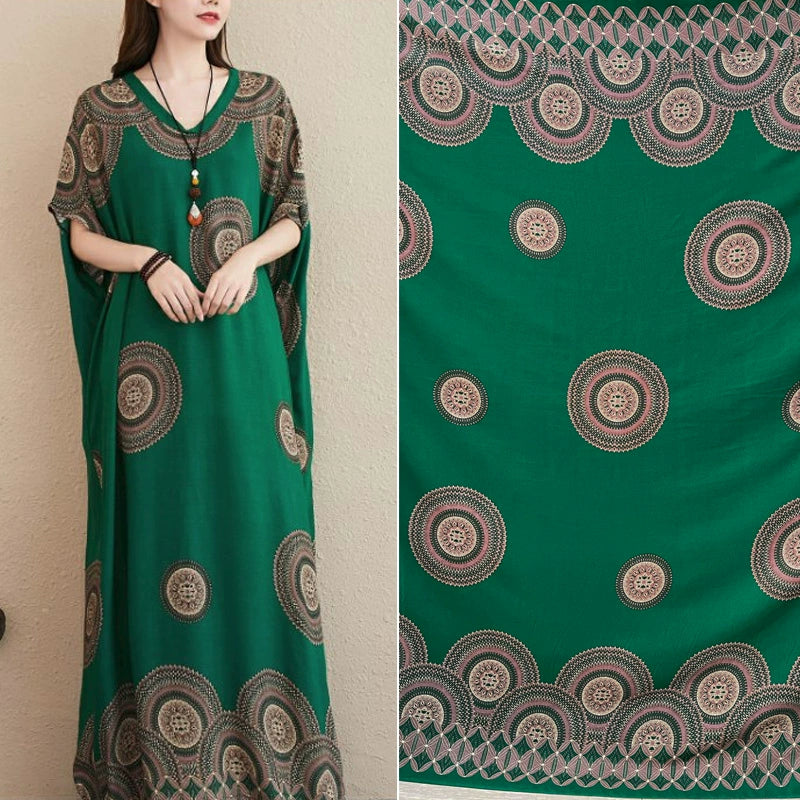 Silk Synthetic Cotton Rayon Cloth Mulberry Summer Loungewear Pajamas Dress
