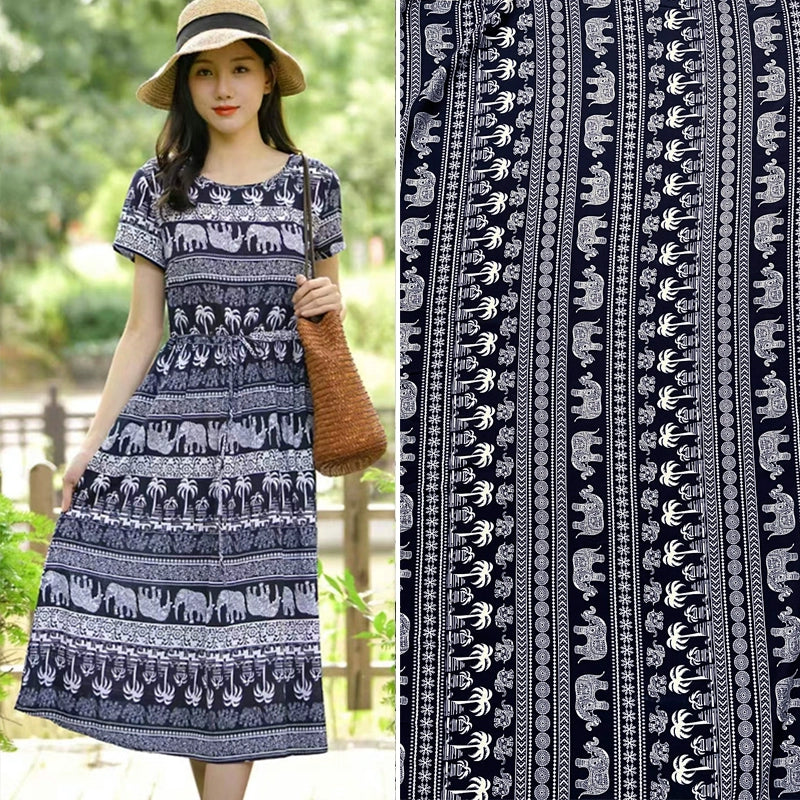 Silk Synthetic Cotton Rayon Cloth Mulberry Summer Loungewear Pajamas Dress