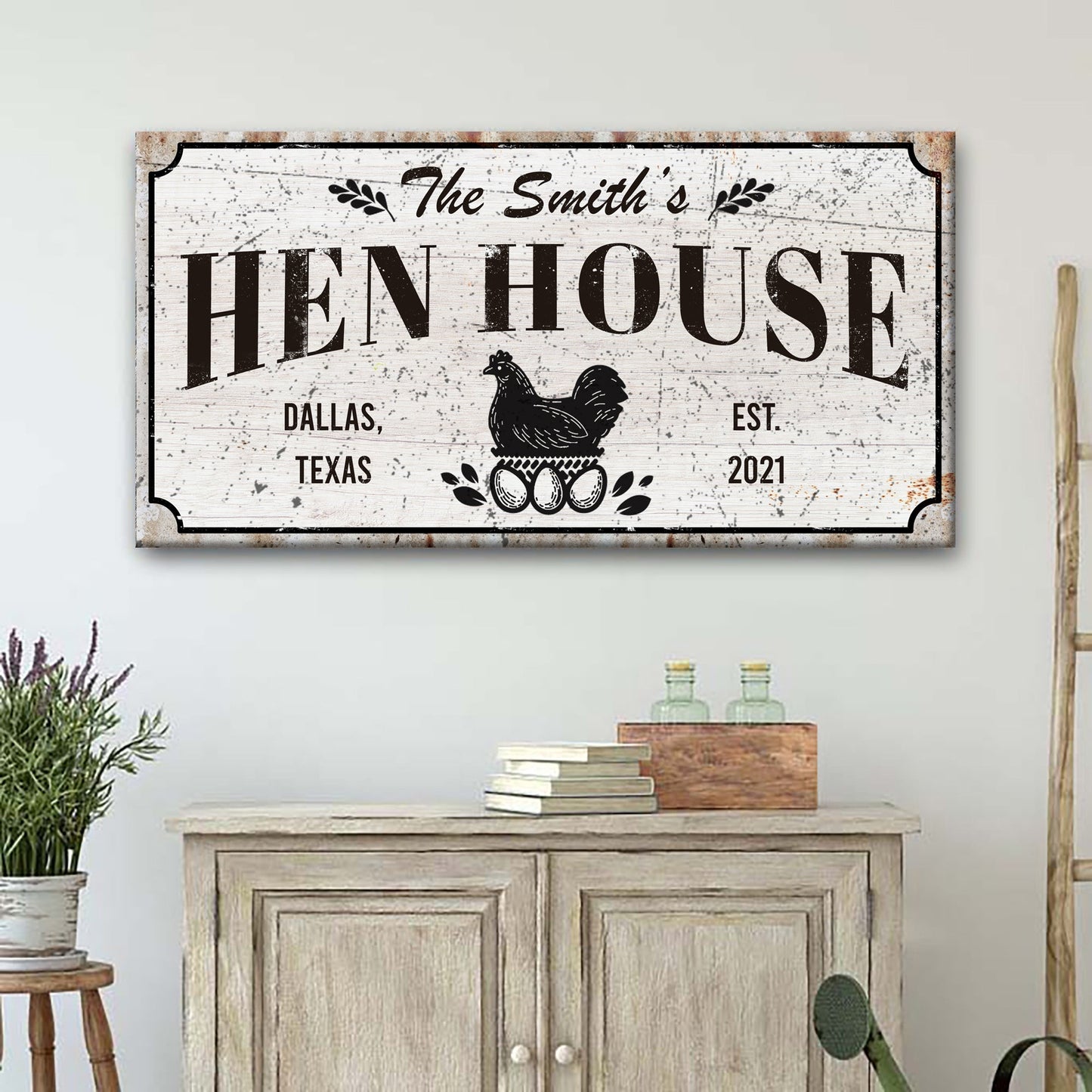 Family Hen House Sign