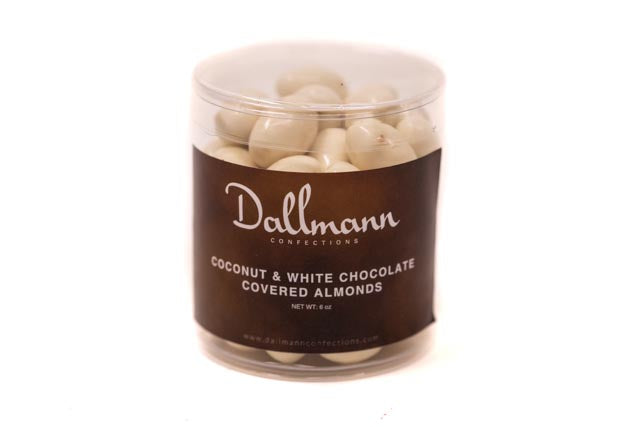 6oz White Chocolate & Coconut Covered Almonds