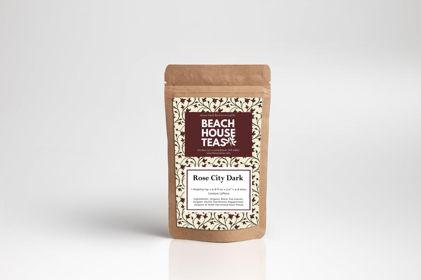 Rose City Dark Black Herbal Tea