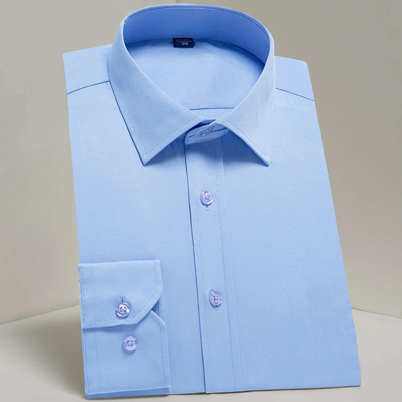 Men's Classic Long Sleeve Standard-fit Dress Shirts