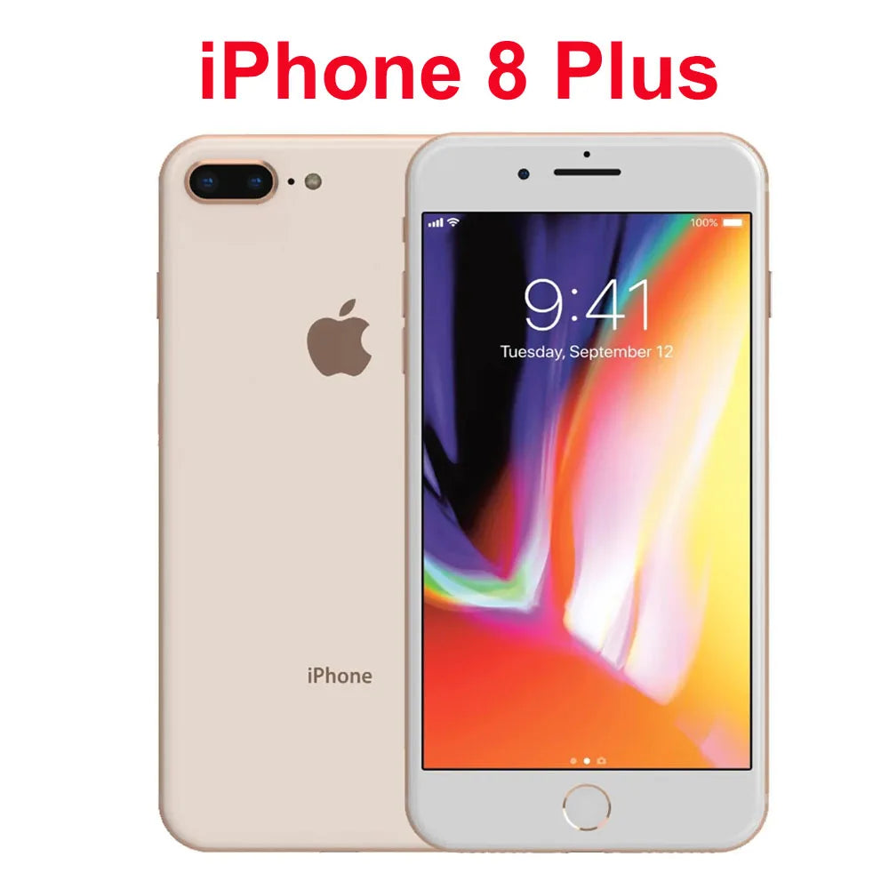 Original iPhone 8/iPhone 8 Plus Phone 8P 4.7'/5.5' Retina IPS LCD RAM 3GB ROM 64/256GB Hexa Core 12MP iOS 4G Unlocked