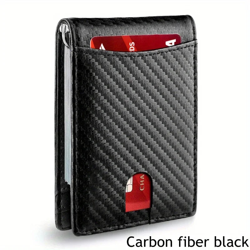 Synthetic Leather Slim Smart Wallet for Men Credit Card Holder RFID Blocking