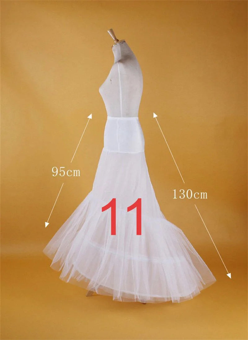 Bridal Wedding Petticoat Underskirt Prom Hoop Crinoline Fancy Skirt Slip 11 Styles Customized