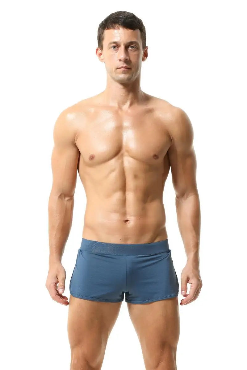 Men's Loose Sleepwear Shorts Mesh Breathable Pajamas Shorts