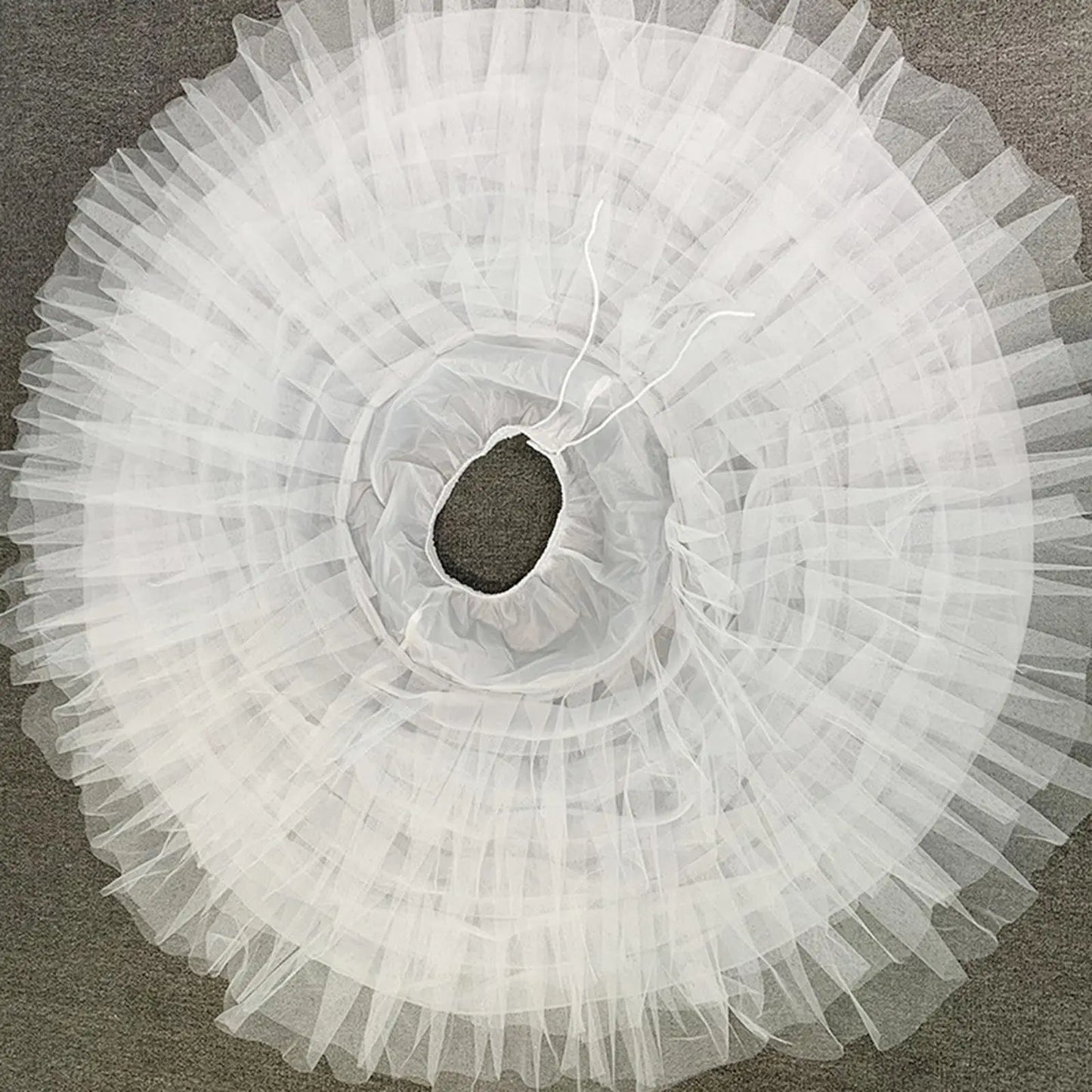 Women 6 Hoop 6 Layered Petticoat White A-line Floor-Length Underskirt for Bridal Wedding Dress Ball Gown
