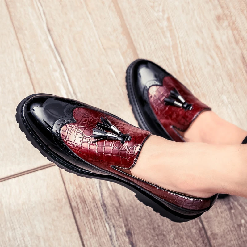 Men's fashion loafers low cut breathable formal comfortable anti-slip shoes