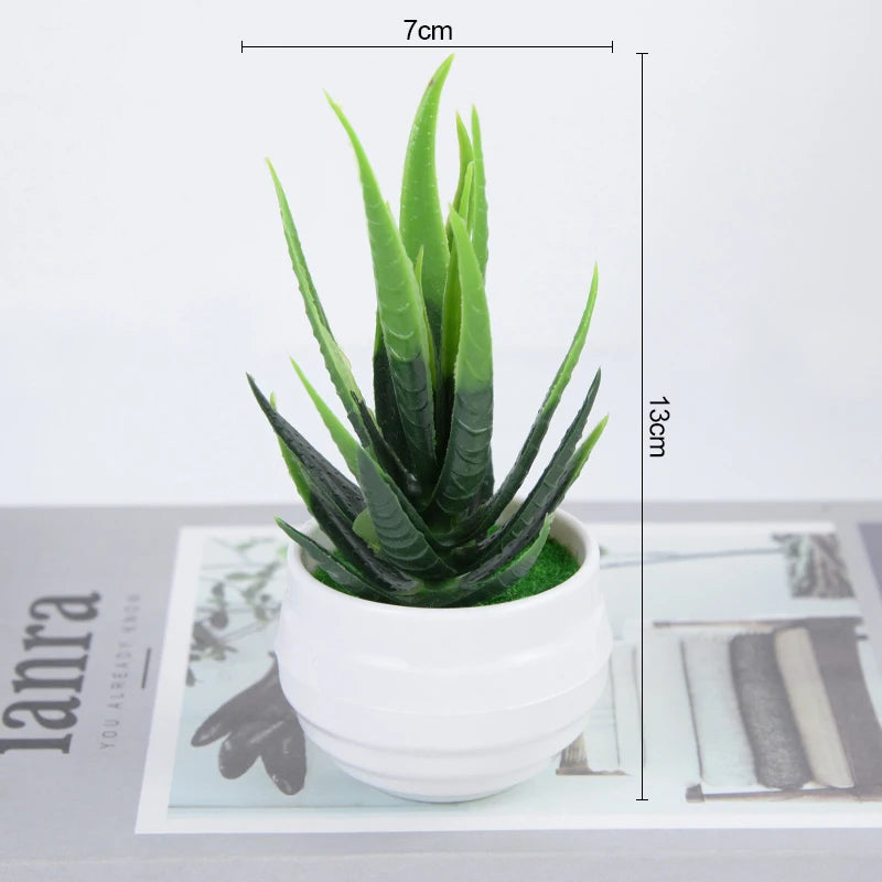 Artificial Potted Plants Bonsai Small Tree Plant Flowers Home Decor