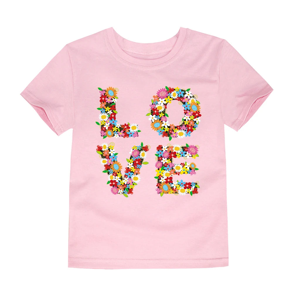 100% Cotton Toddler Girl T- Shirts