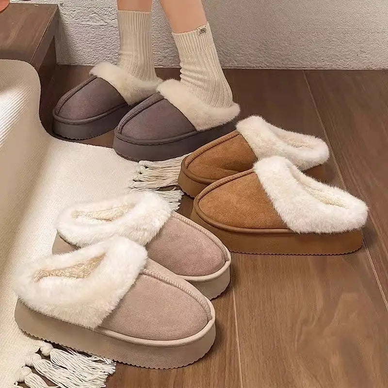 Winter/Autumn Warm Women Fashion Slippers Shoes Indoor/Outdoor EVA Thick Sole Anti-Slip Unisex