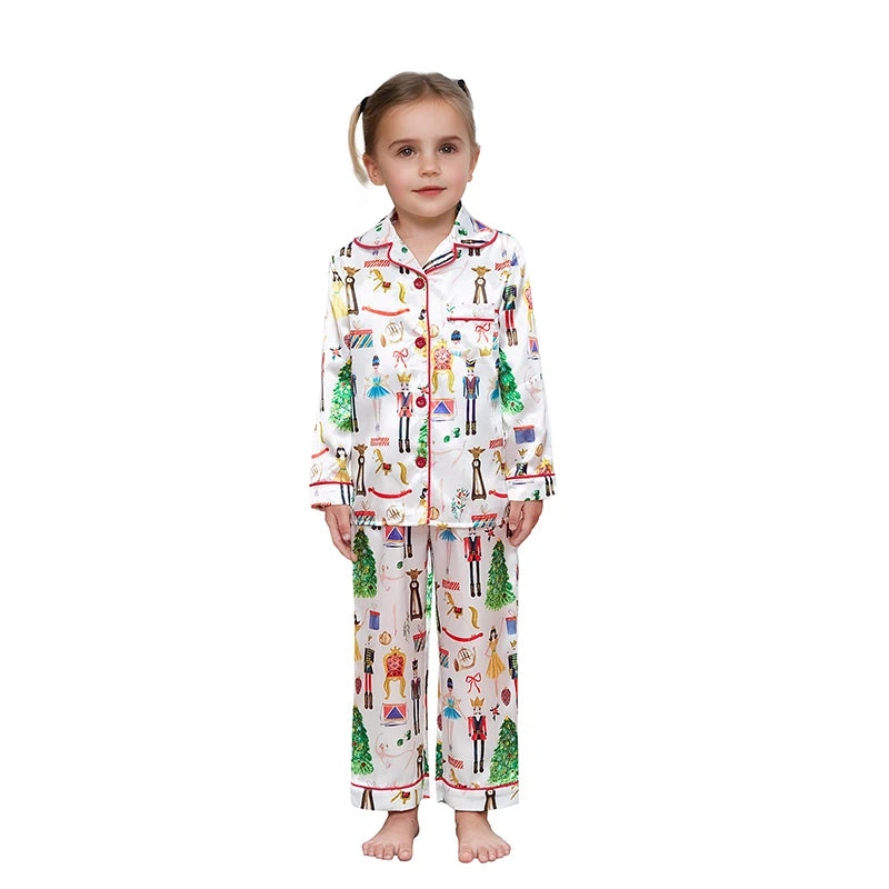 Matching Christmas Pajamas Set for Family Mommy and Kids