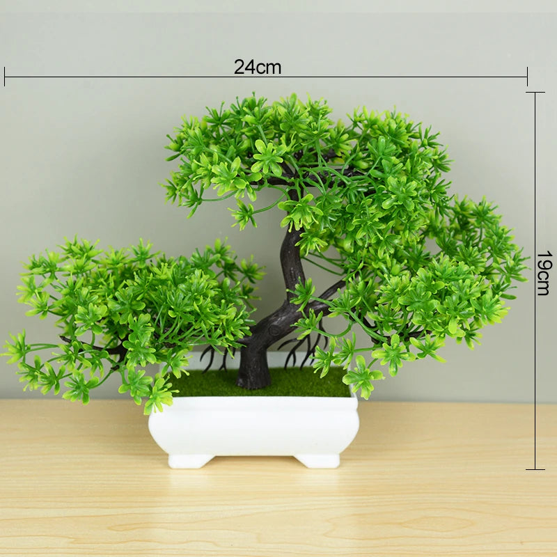 Artificial Potted Plants Bonsai Small Tree Plant Flowers Home Decor