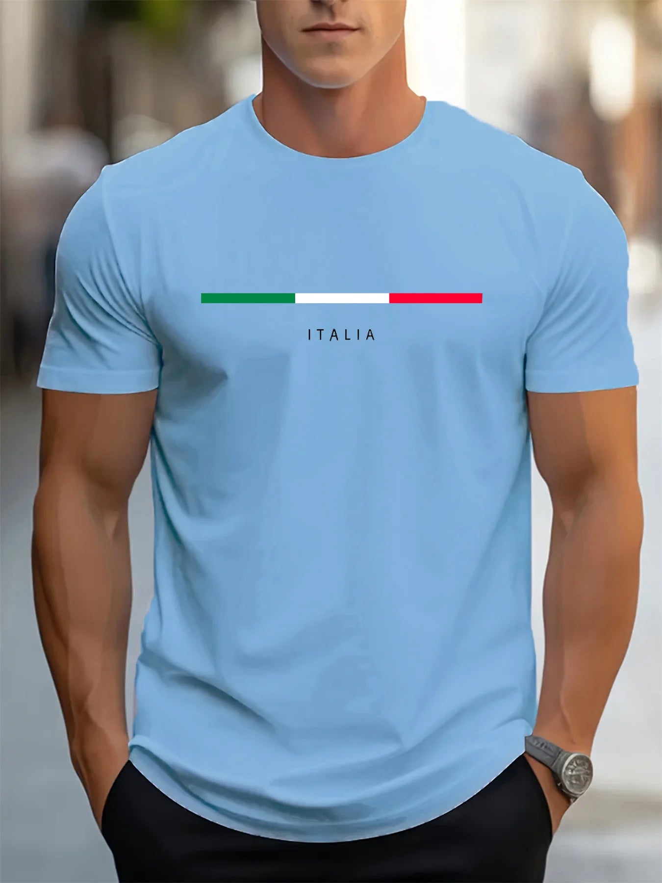 Men's summer 100 cotton casual loose plus size round neck short sleeved T-shirt