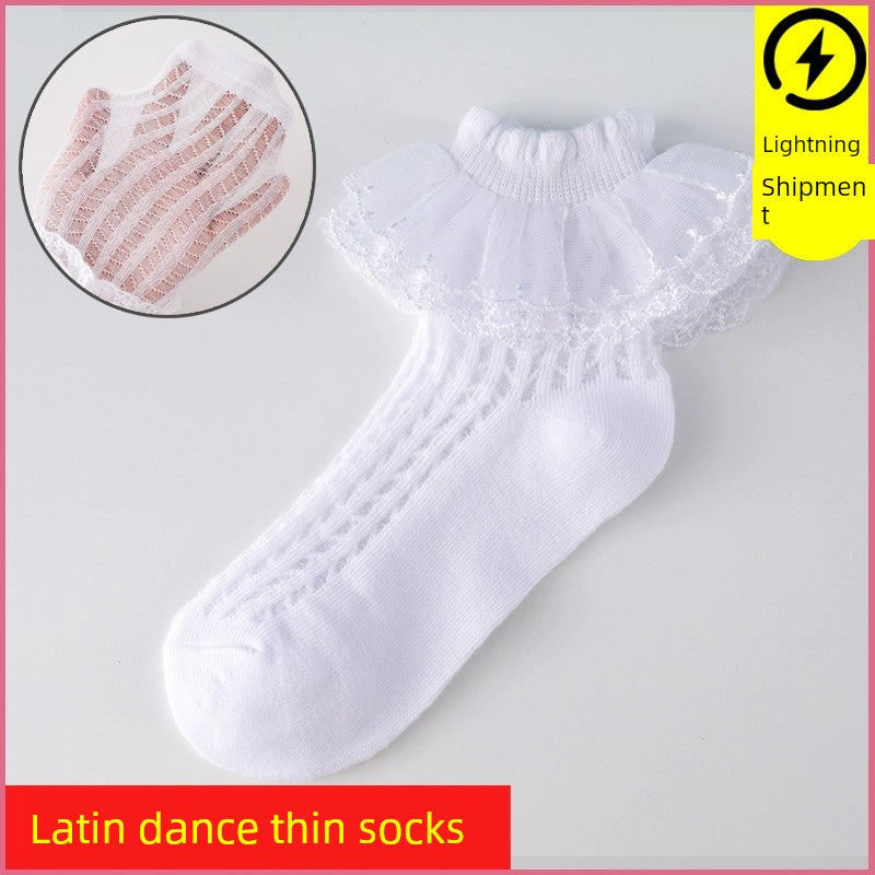Latin Dance Pantyhose Summer Girl Lace Socks