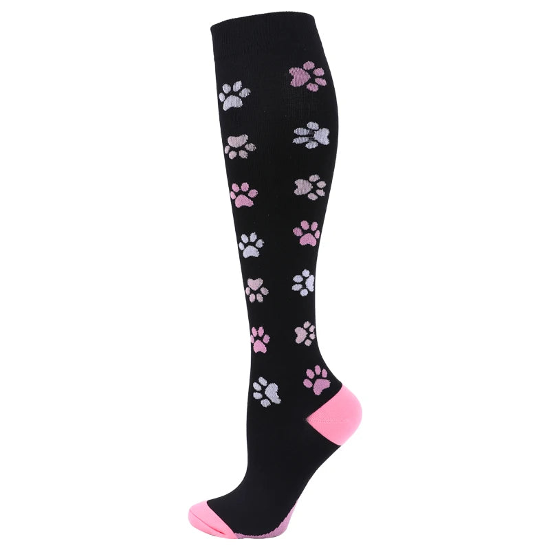New Compression Socks Men Women Graduated 20-30 Mmhg Fit For Medical Edema Diabetes Varicose Veins, Running Compression Socks