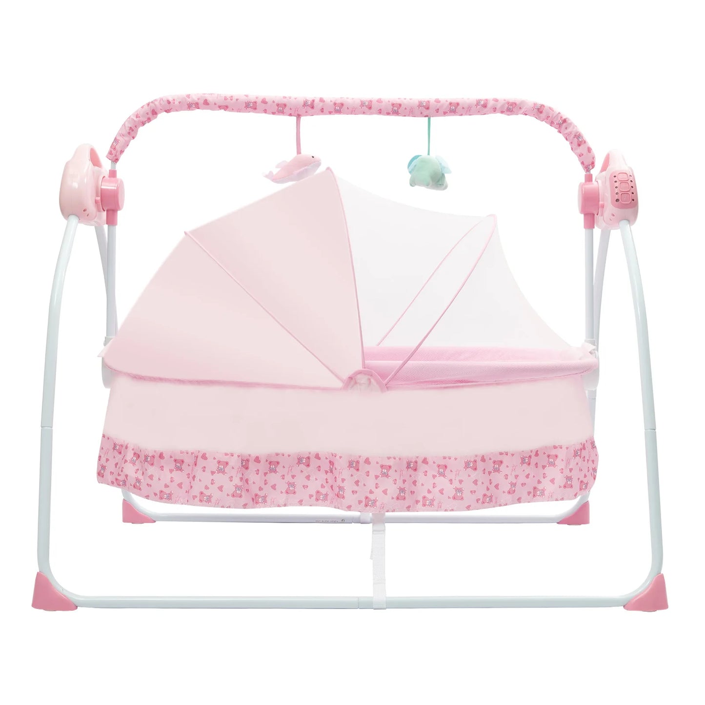 Cradle Swing Sleeping Bed Auto Rocking Swing 5 Speed Stand Baskets Musical Sleeping Basket 0-18 Months