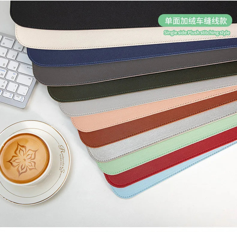Portable Mousepad Waterproof Non-slip PU Suede