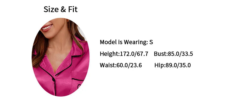 Women's Pajamas Lounge Set Short Sleeve Top & Shorts