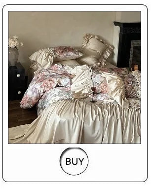 Luxury Three-line Embroidery Solid Color 1000TC Egyptian Cotton Bedding Set Duvet Cover Bed Sheet/Fitted Sheet Pillowcases 4Pcs