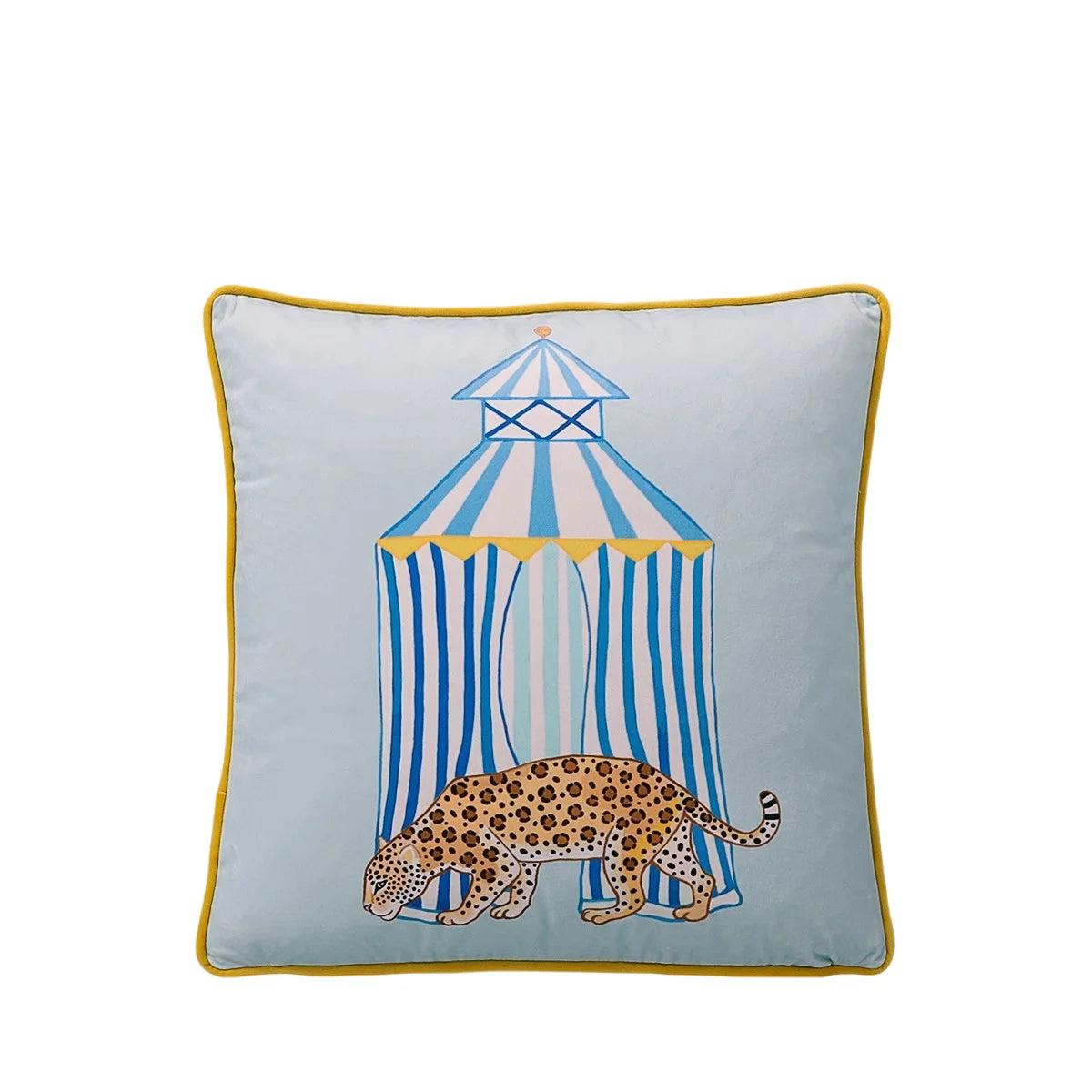 Tiger Home Cushion Velvet Cover Cheetah With Ginger Jar Decorative Pillow Case