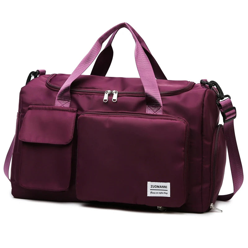 Carry On Travel Bag Large Capacity Bag with Compartment Sports Fitness Bags for Women