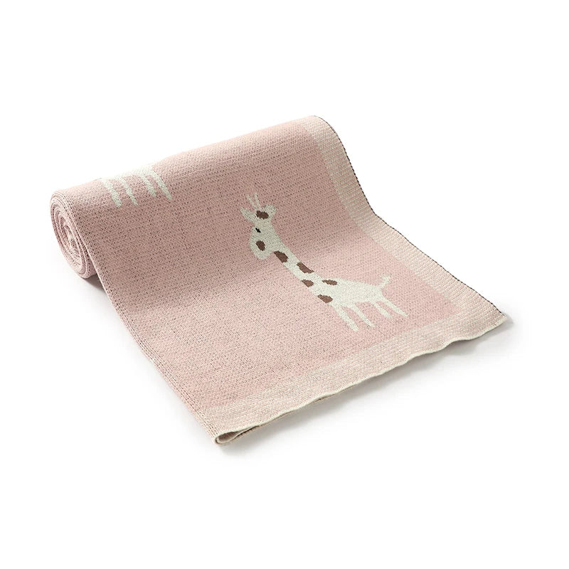 Cotton Knitted Baby Blanket Newborn Boys Girls Super Soft Stroller Basket Swaddle Wrap 100*80cm Infant Receiving Quilt