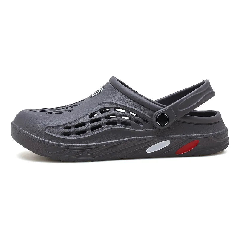 Summer Men's Sandals Light EVA Casual Shoes Hole Clogs Outdoor Beach Flat Slippers Big Size 49