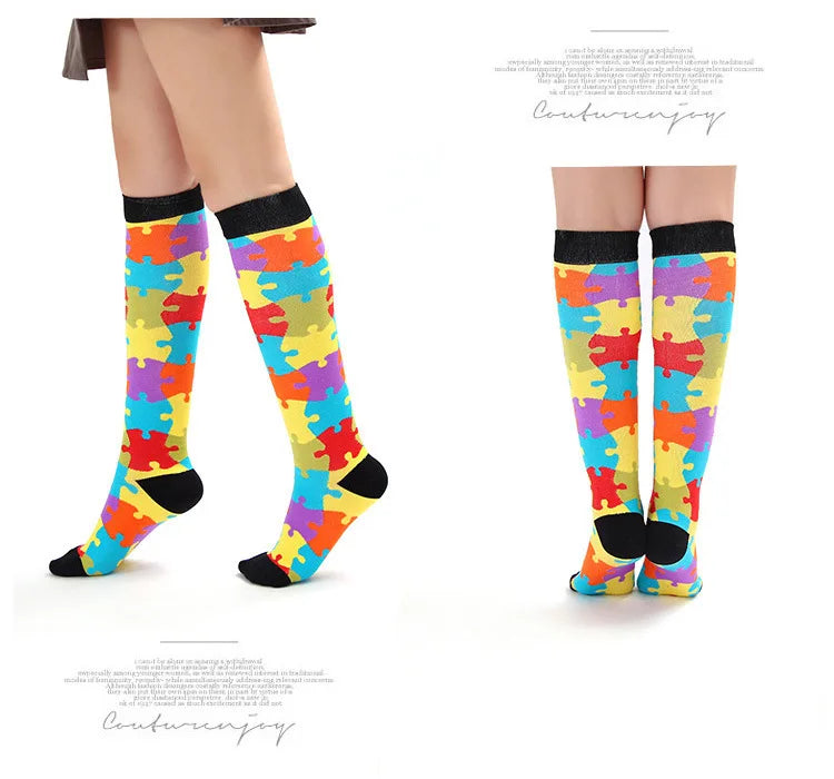 New Compression Socks Men Women Graduated 20-30 Mmhg Fit For Medical Edema Diabetes Varicose Veins, Running Compression Socks