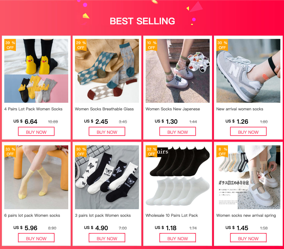 4 Pairs Cotton Pack Women Socks Duck Pattern