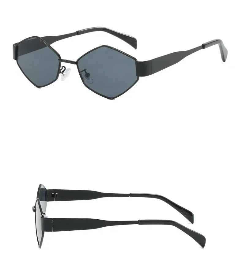 Fashion Hexagon Sunglasses Women Luxury Brand Design Unique Polygon Sun Glasses