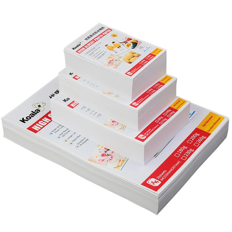 100pcs 5 Inch 6 Inch 7 Inch Quality Photo Paper Studio and Glossy Photo Paper 20pcs A4 Suitable For Album Photos