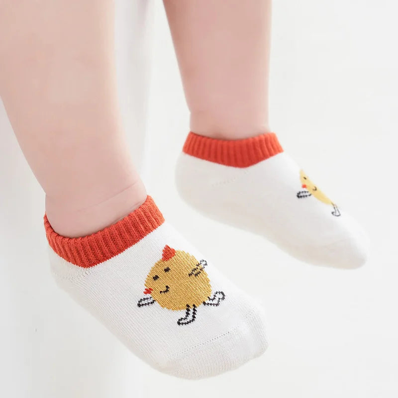 Lawadka Newborn Baby Boat Socks For Girls & Boys 4Pairs/set