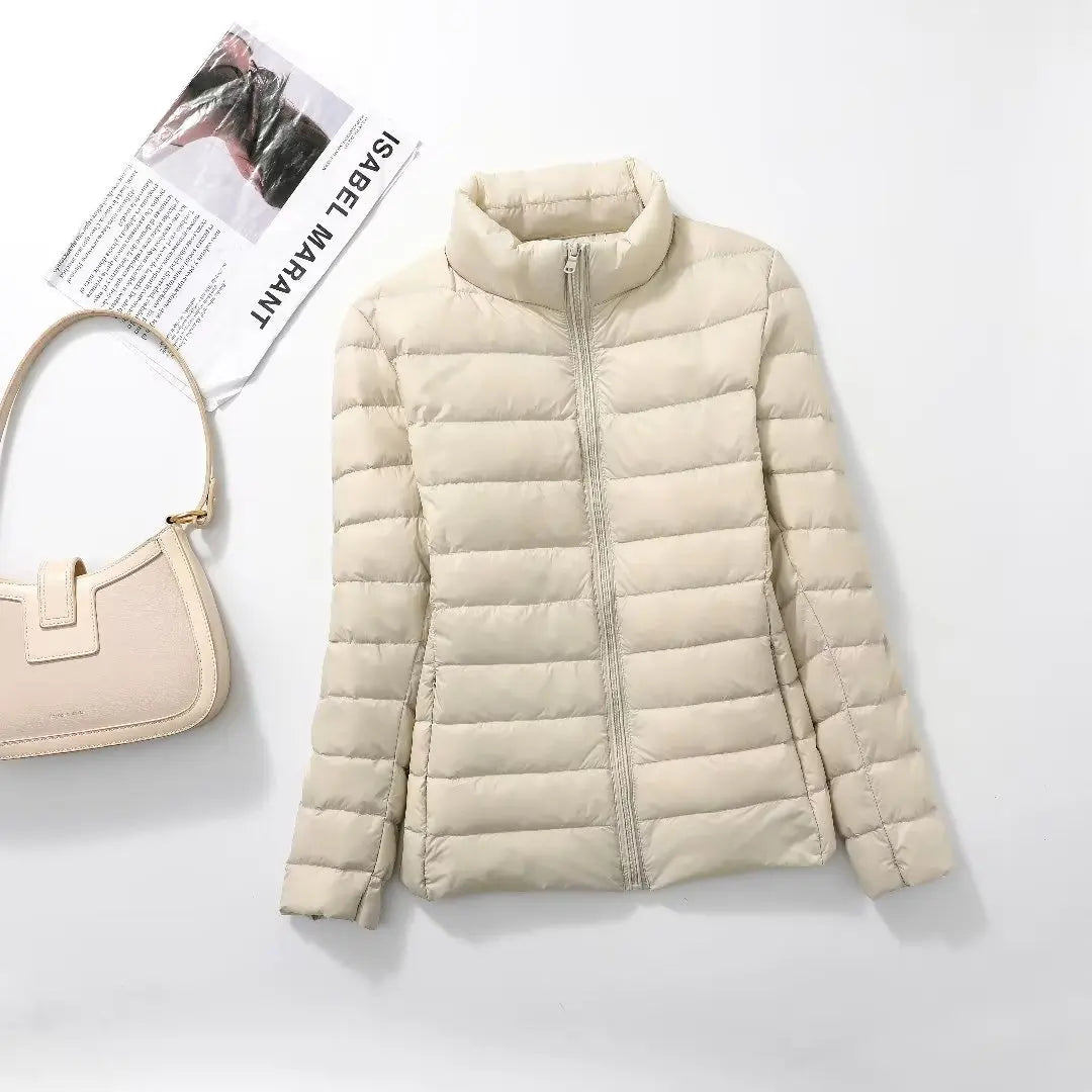 Women Ultra Lightweight Packable Puffer Coats Slim Fit