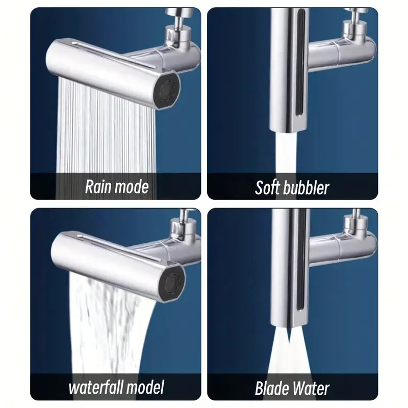 360° Rotate Kitchen Anti Splash Faucet Head Cold and Hot