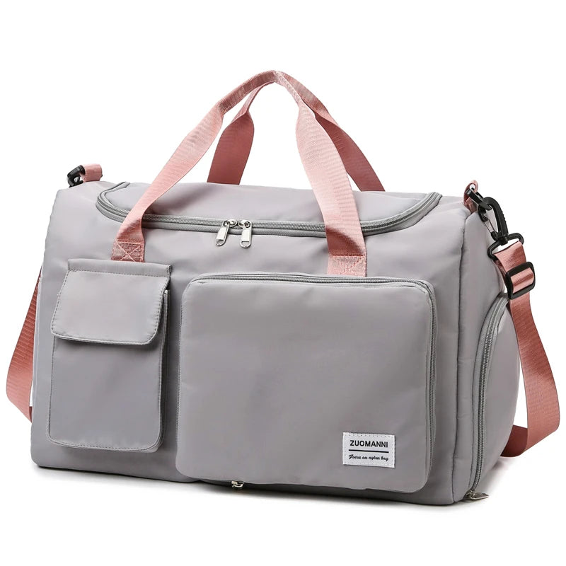 Carry On Travel Bag Large Capacity Bag with Compartment Sports Fitness Bags for Women