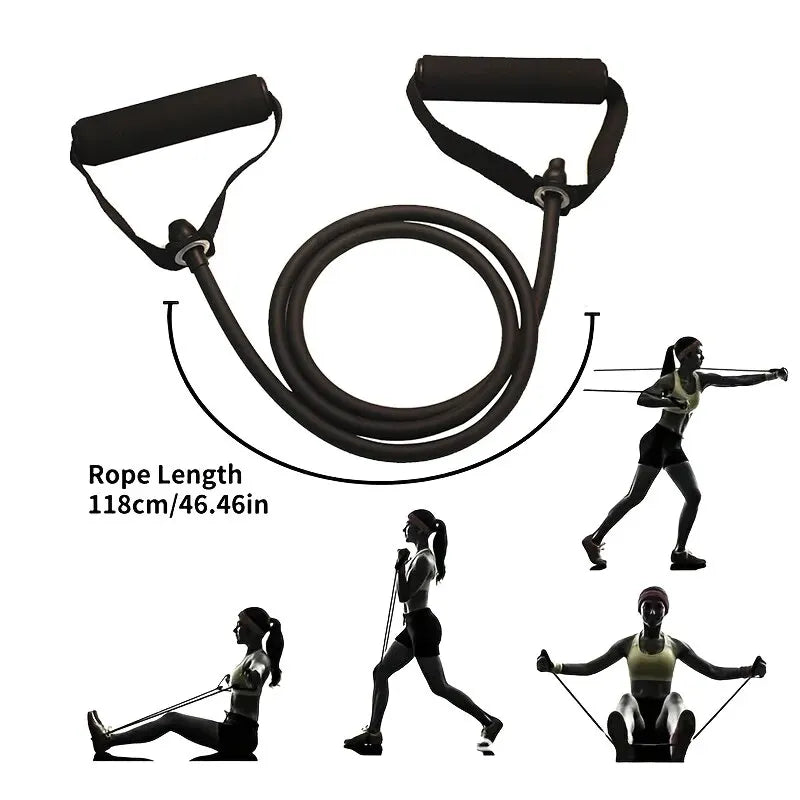 Resistance Exercise Bands With Handles For Men Women
