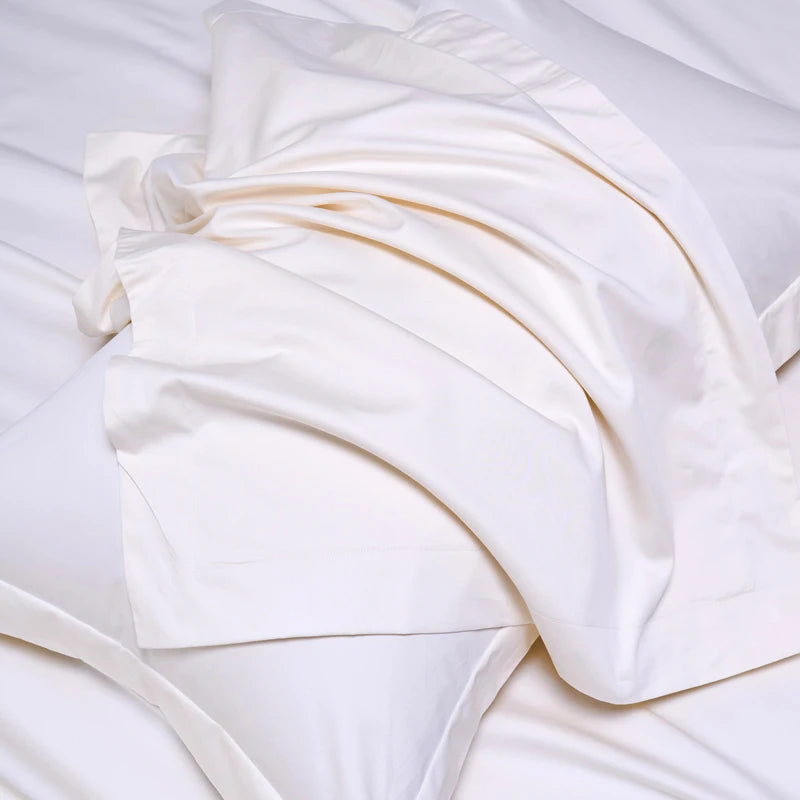 100% Egyptian Cotton Bed Sheet Set 1000TC Size Single, Double & Queen