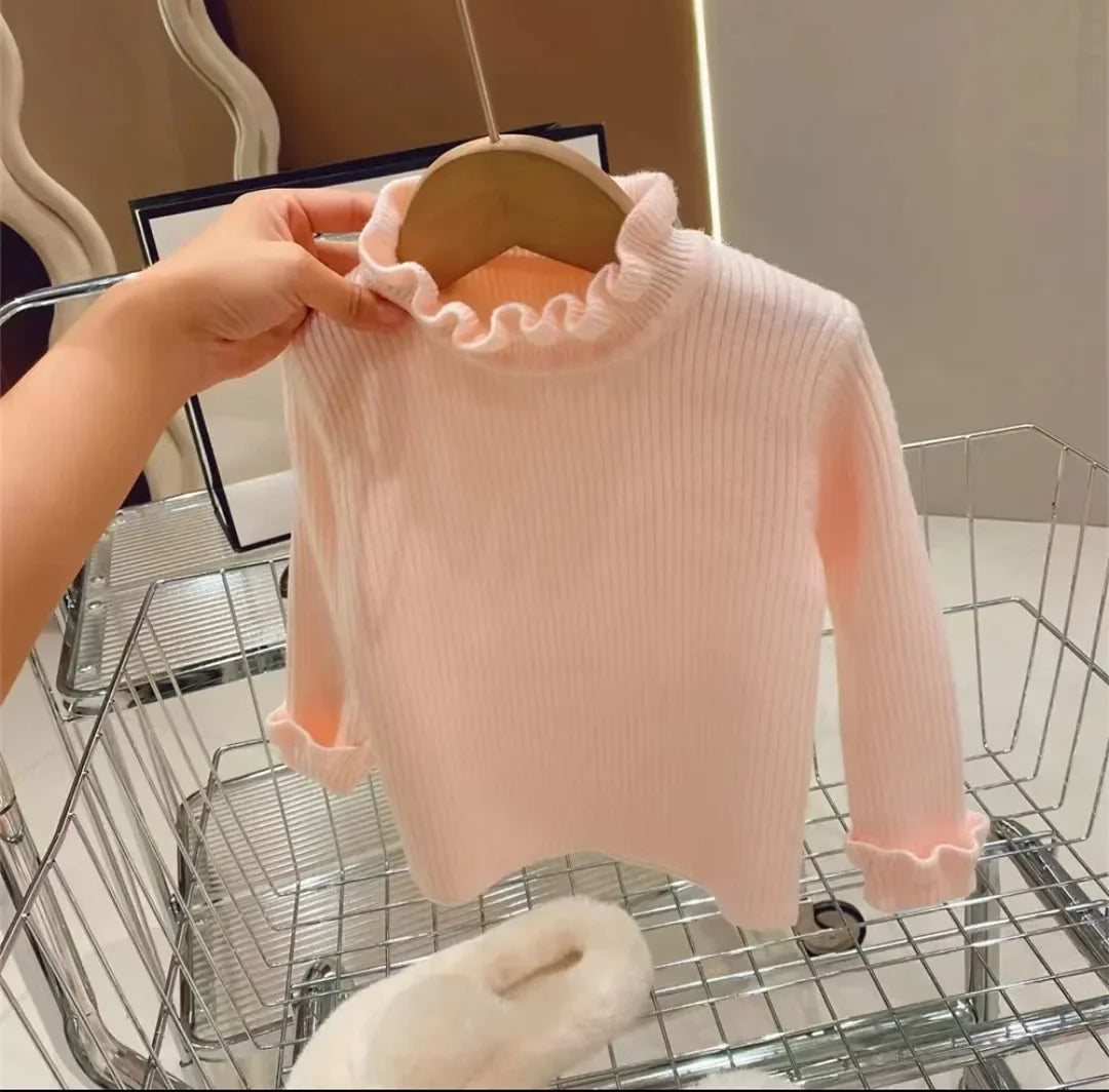 Newborn or Toddler Knit Cotton Sweater Long Sleeve
