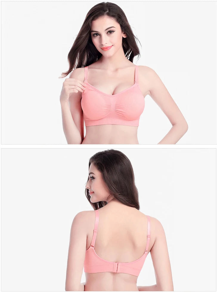 Breastfeeding Maternity Nursing Bra for Feeding Nursing Wirefree Breathable Bra
