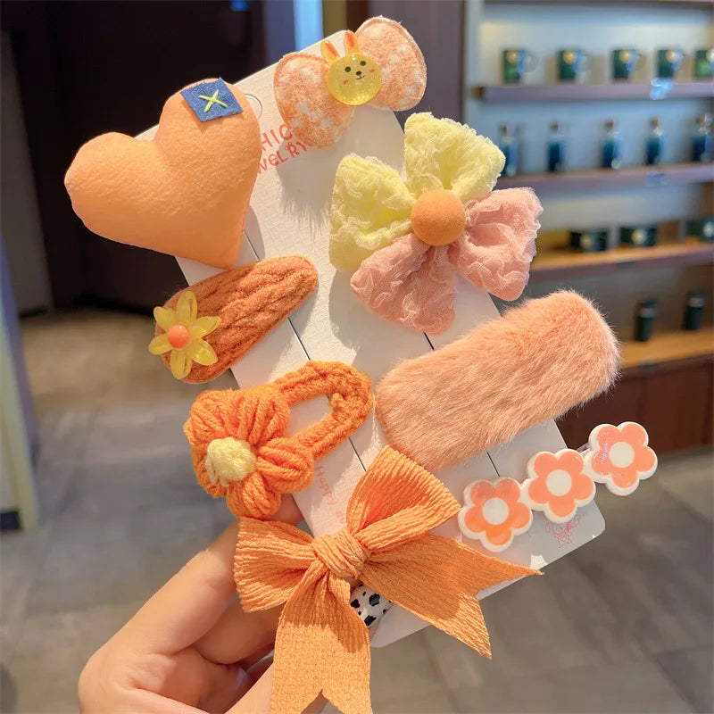 Children's Plush Hairpins Clip Side Barrettes