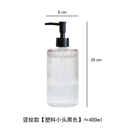 Transparent Bathroom Accessories Soap Bottle Dispenser