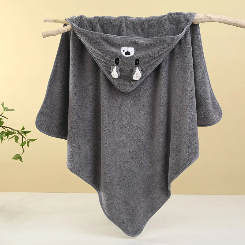 Cute Newborn Baby Bath Towel Blanket Soft Absorbent Girl Boy