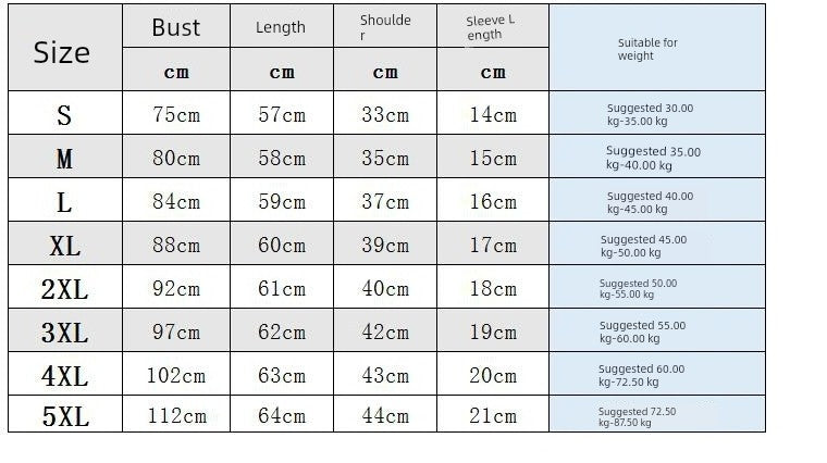 Short Sleeve Summer T-shirts