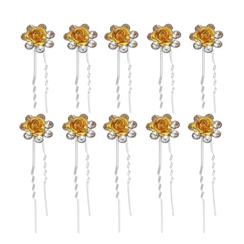 European and American new fashion personality golden leaf pearl headband bridal crown baroque party headgear